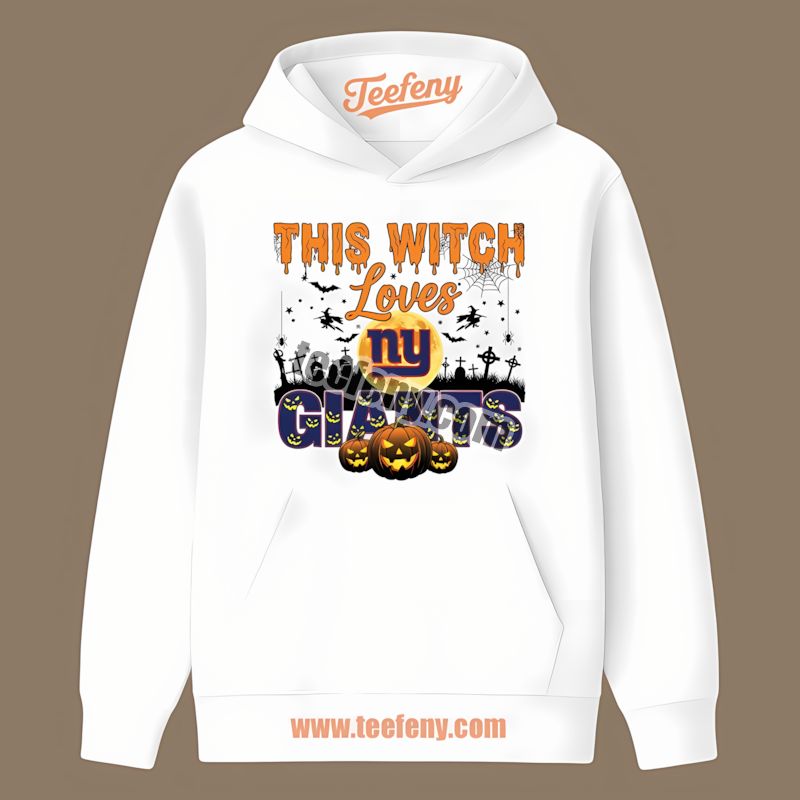 This Witch Loves New York Giants Halloween Classic Hoodie This Witch Loves New York Giants Halloween Classic Hoodie