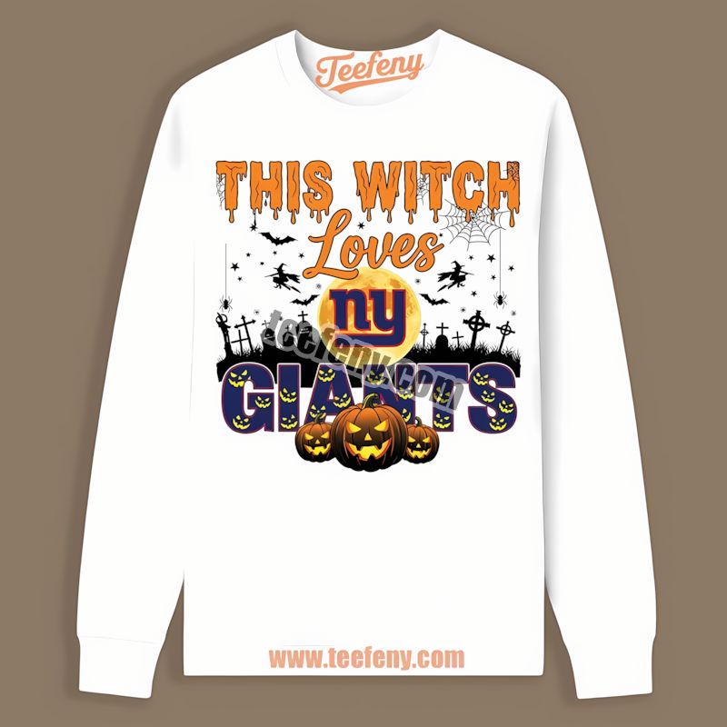 This Witch Loves New York Giants Halloween Classic Long Sleeve This Witch Loves New York Giants Halloween Classic Long Sleeve