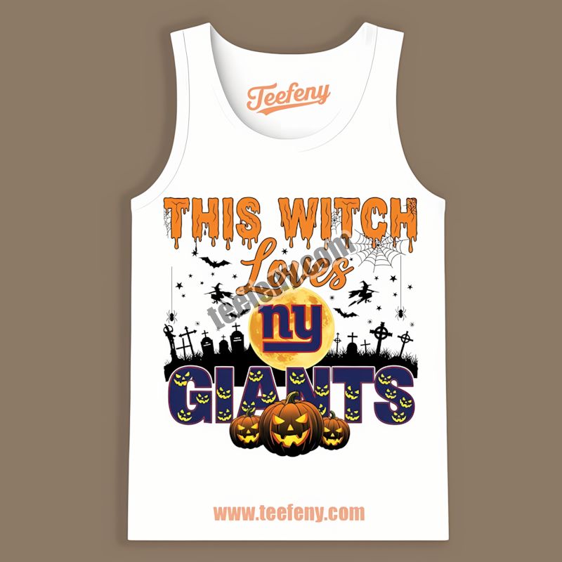 This Witch Loves New York Giants Halloween Classic Tanktop This Witch Loves New York Giants Halloween Classic Tanktop
