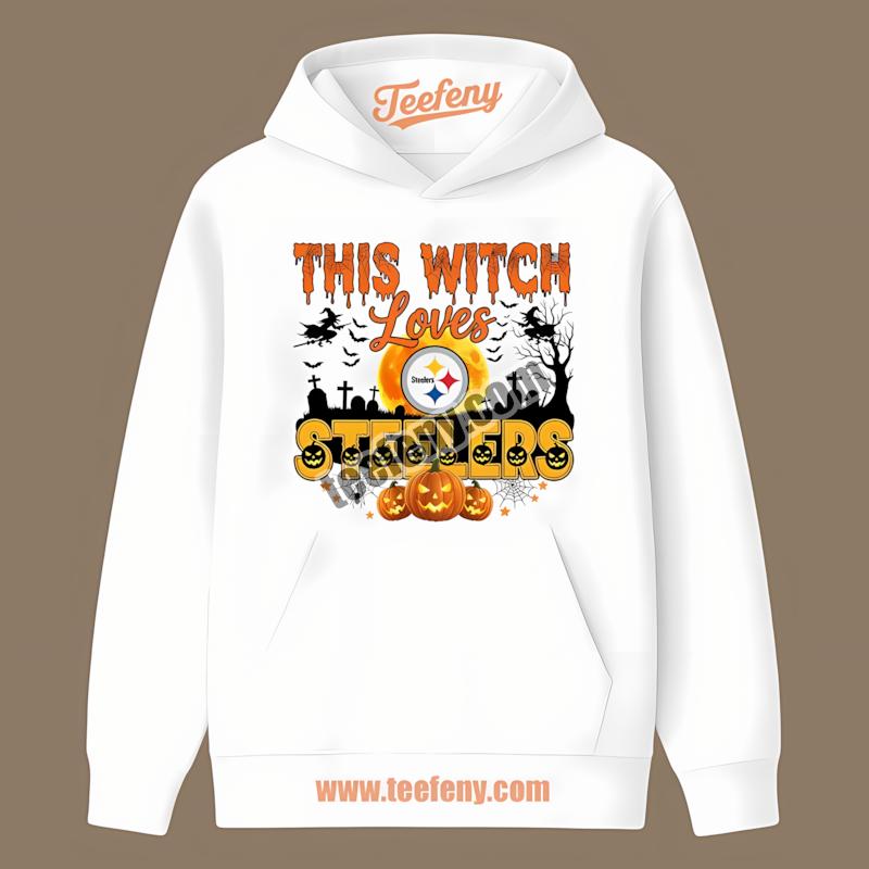 This Witch Loves Pittsburgh SHoodielers Halloween Shirt This Witch Loves Pittsburgh SHoodielers Halloween Shirt