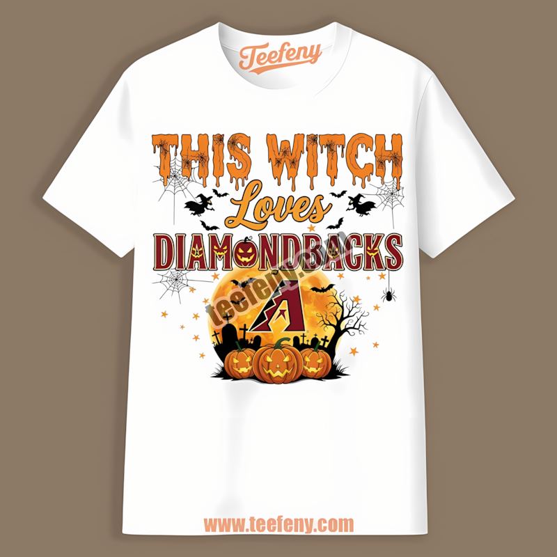 This Witch Loves The Arizona Diamondbacks Halloween Classic Shirt