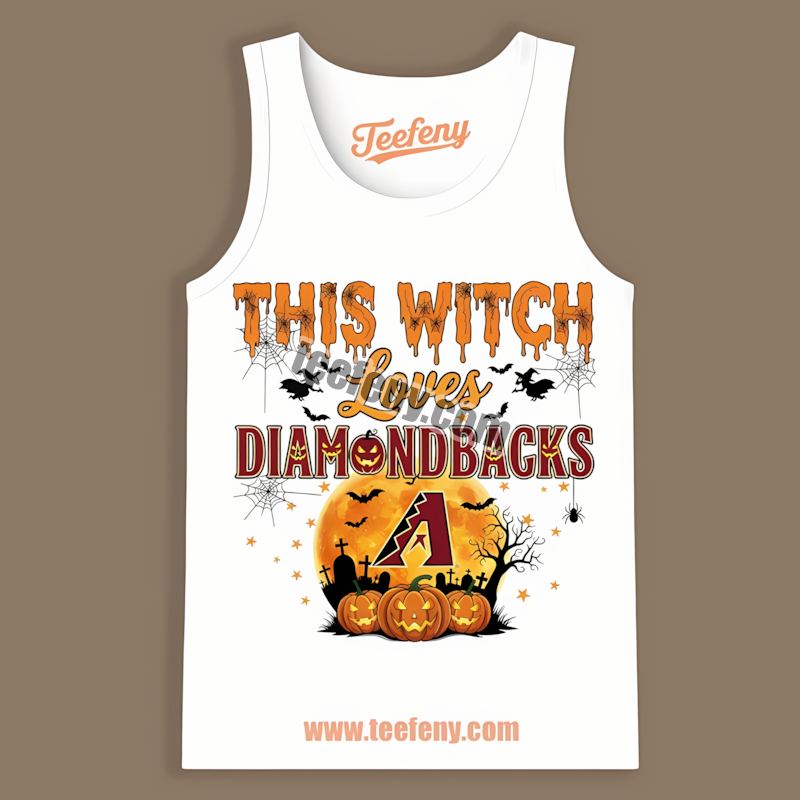 This Witch Loves The Arizona Diamondbacks Halloween Classic Tanktop This Witch Loves The Arizona Diamondbacks Halloween Classic Tanktop
