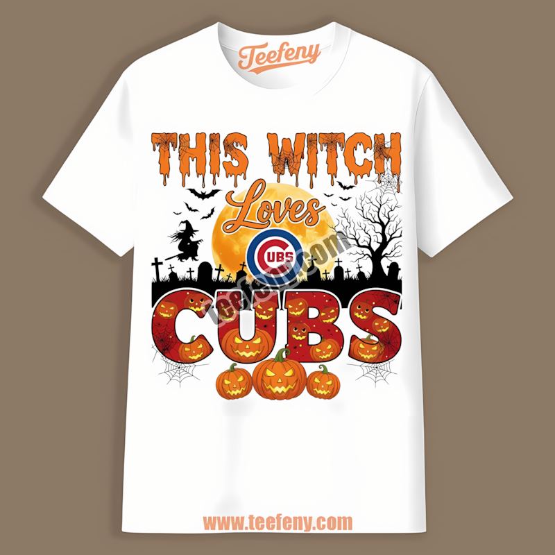 This Witch Loves The Chicago Cubs Halloween Unisex Shirt