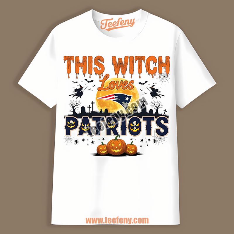 This Witch Loves The New England Patriots Halloween Classic Shirt