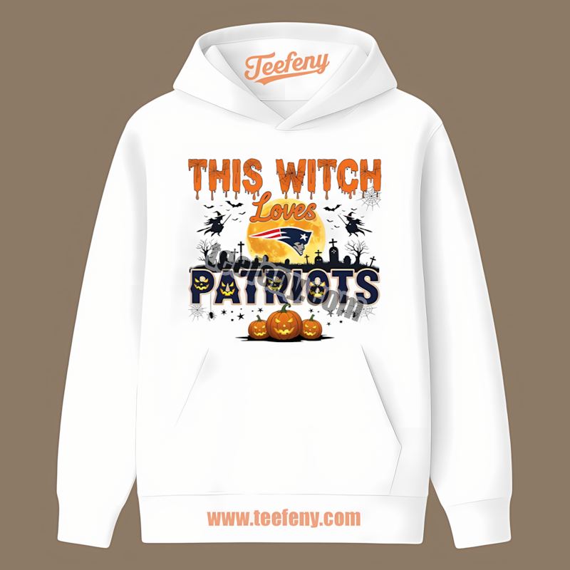 This Witch Loves The New England Patriots Halloween Classic Hoodie This Witch Loves The New England Patriots Halloween Classic Hoodie