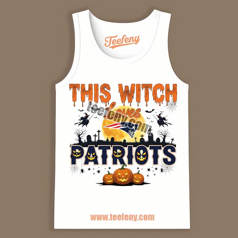 This Witch Loves The New England Patriots Halloween Classic Tanktop This Witch Loves The New England Patriots Halloween Classic Tanktop