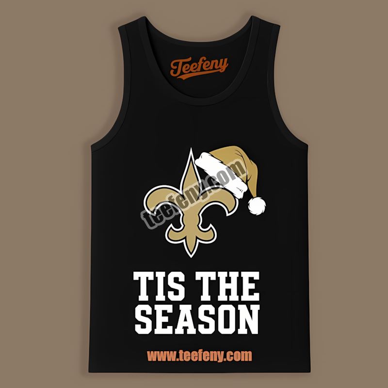 Tis The Season Christmas New Orleans Saints Unisex Tanktop Tis The Season Christmas New Orleans Saints Unisex Tanktop