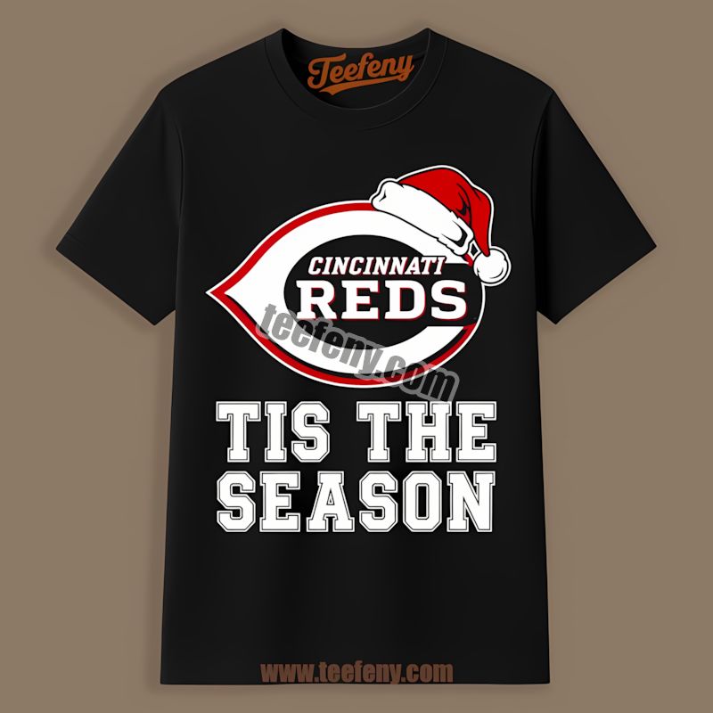 Tis The Season Christmas With Cincinnati Reds Crewneck Shirt