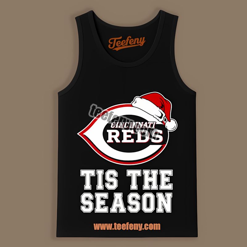 Tis The Season Christmas With Cincinnati Reds Crewneck Tanktop Tis The Season Christmas With Cincinnati Reds Crewneck Tanktop