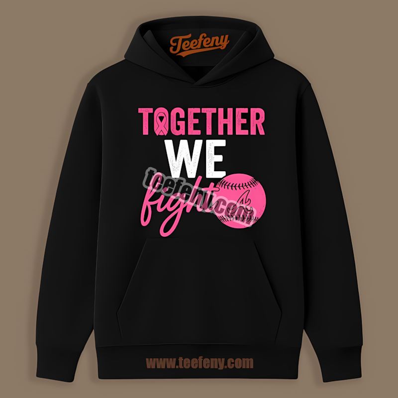 Together We Fight Breast Cancer Awareness Atlanta Braves Hoodie Together We Fight Breast Cancer Awareness Atlanta Braves Hoodie