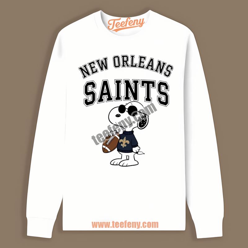 Vs Cool Snoopy New Orleans Saints Color Long Sleeve Vs Cool Snoopy New Orleans Saints Color Long Sleeve
