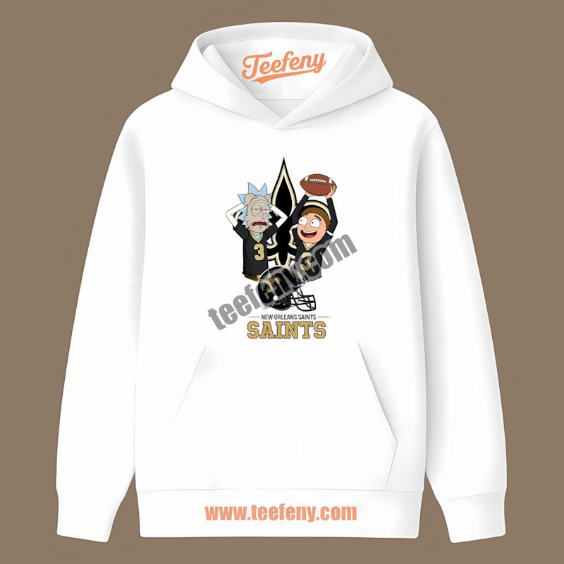 Vs Rick And Morty New Orleans Saints Retro Hoodie Vs Rick And Morty New Orleans Saints Retro Hoodie
