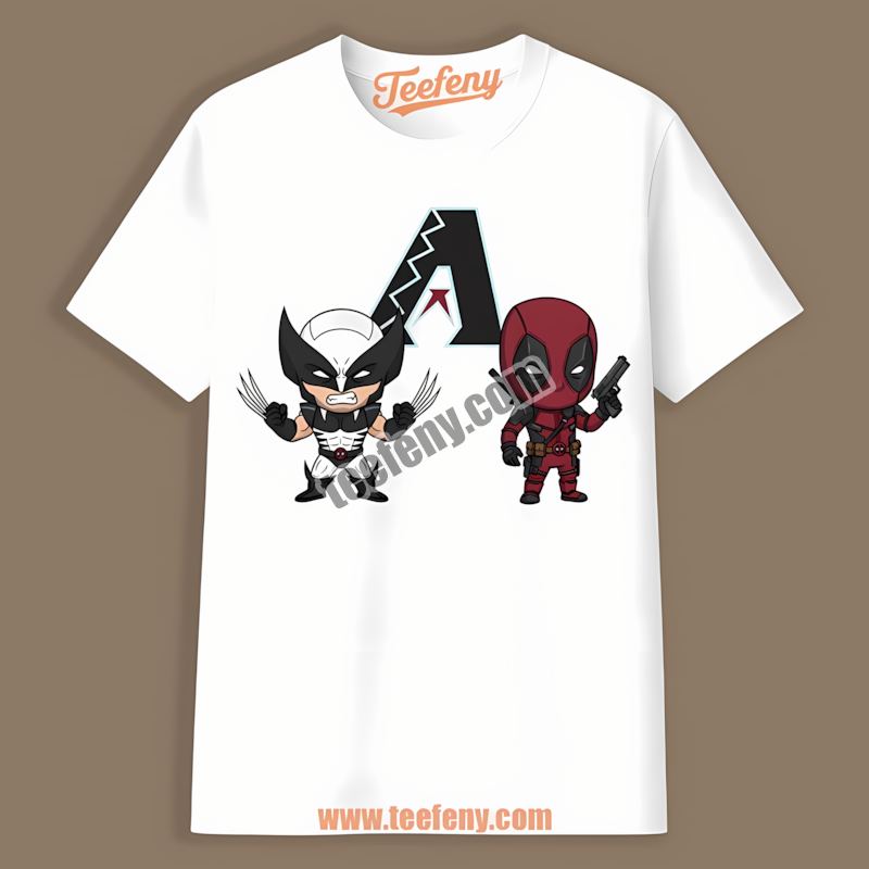 Wolverine Deadpool Superhero Arizona Diamondbacks Shirt