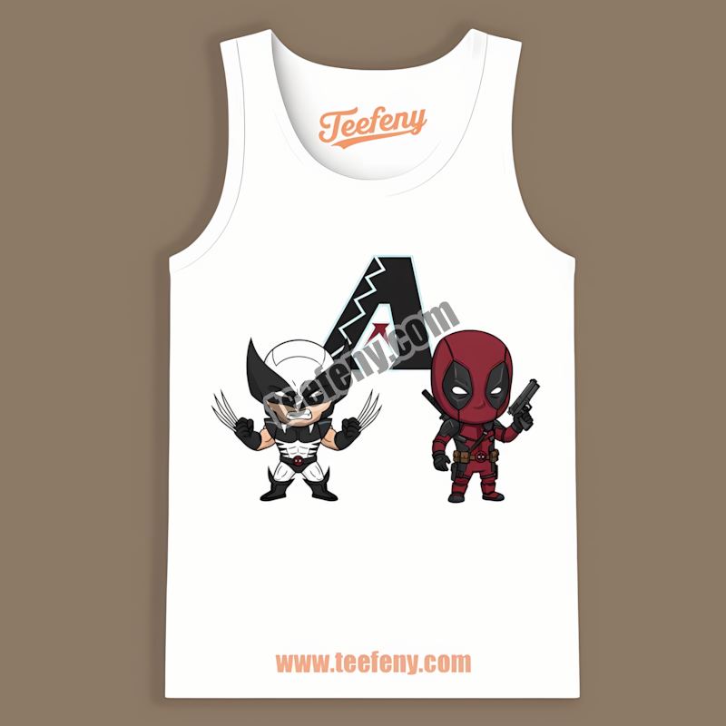 Wolverine Deadpool Superhero Arizona Diamondbacks Tanktop Wolverine Deadpool Superhero Arizona Diamondbacks Tanktop