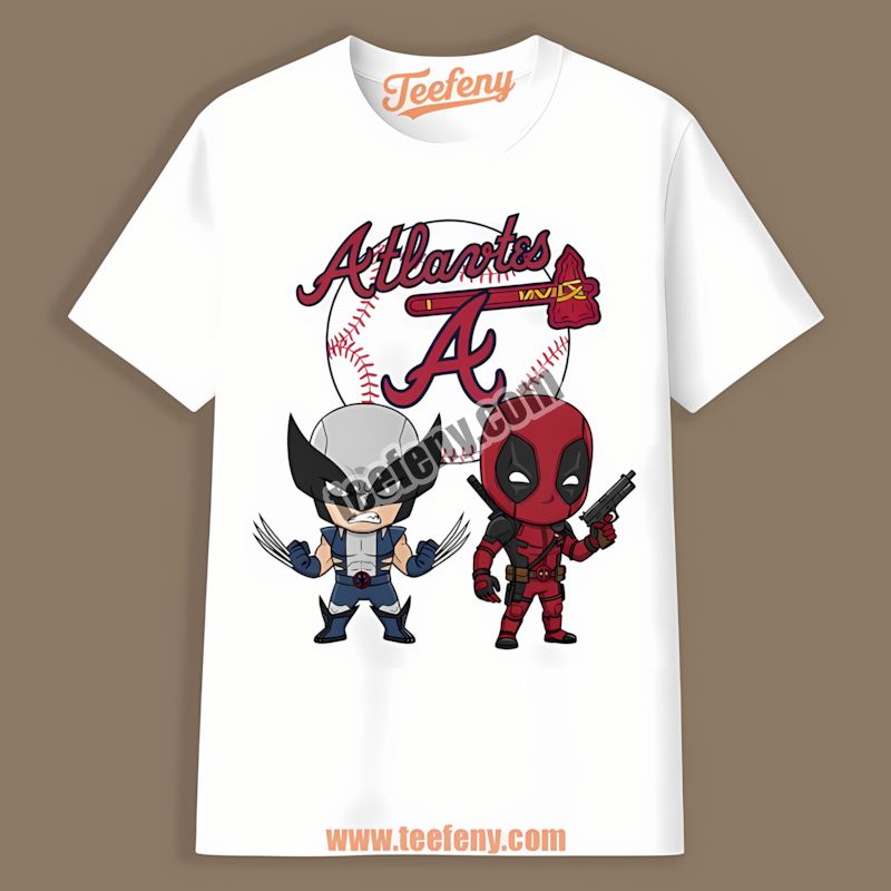 Wolverine Deadpool Superhero Atlanta Braves Classic Shirt