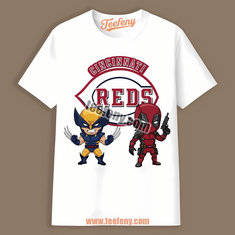 Wolverine Deadpool Superhero Join Cincinnati Reds Shirt