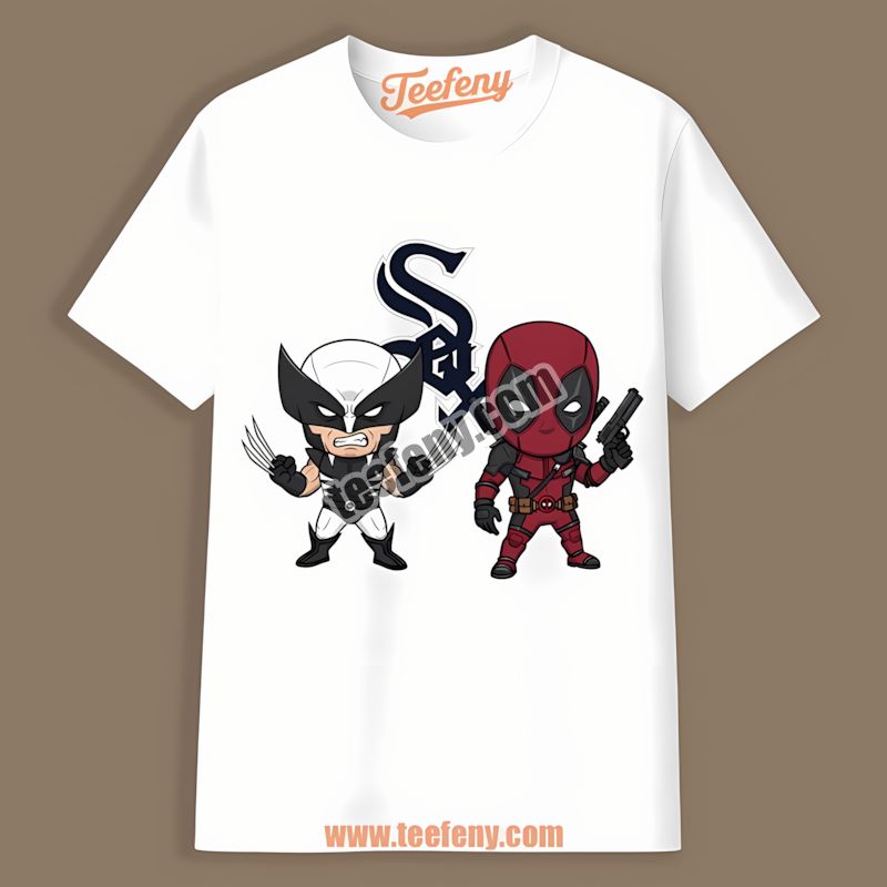 Wolverine Deadpool Superhero Vs Chicago White Sox Shirt