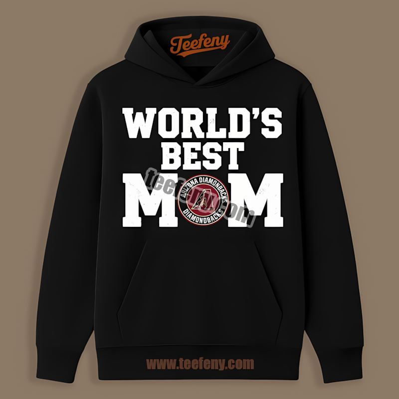 Worlds Best Mom Arizona Diamondbacks Retro Hoodie Worlds Best Mom Arizona Diamondbacks Retro Hoodie