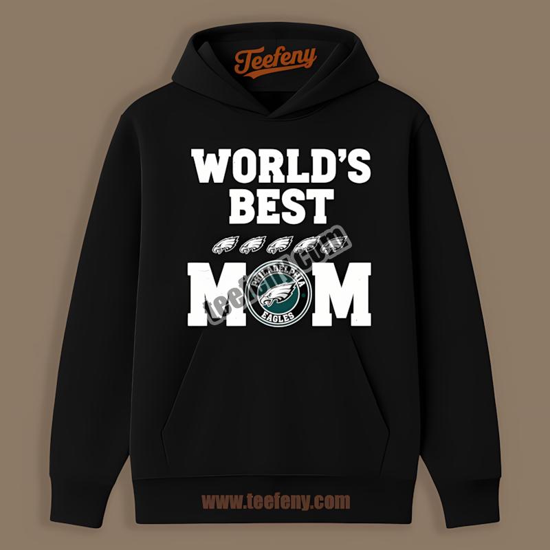 Worlds Best Mom Loves Philadelphia Eagles Classic Hoodie Worlds Best Mom Loves Philadelphia Eagles Classic Hoodie