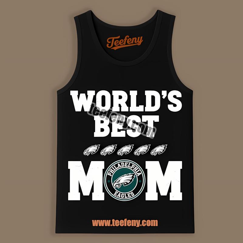 Worlds Best Mom Loves Philadelphia Eagles Classic Tanktop Worlds Best Mom Loves Philadelphia Eagles Classic Tanktop