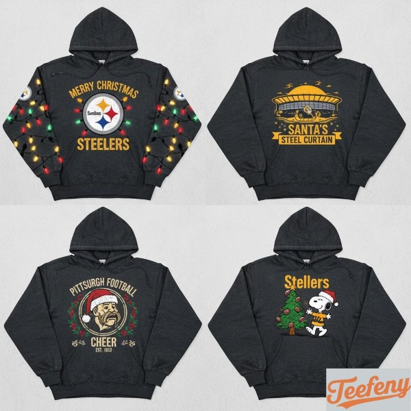 Popular Steelers Christmas Hoodie Design Elements