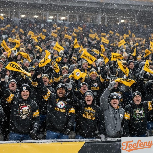 Steelers Nation Fans Celebrating At Winter Game
