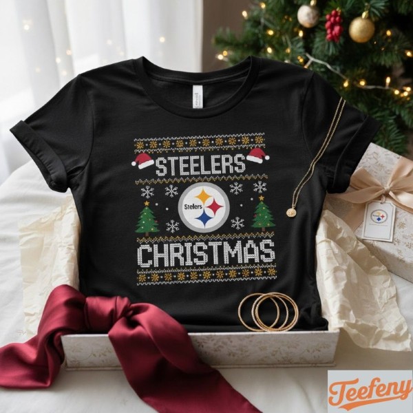 Womens Pittsburgh Steelers Christmas Shirt Holiday Gift Ideas