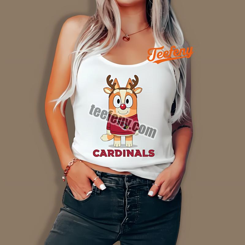 Arizona Cardinals Bingo Reindeer Christmas Cotton Tanktop Arizona Cardinals Bingo Reindeer Christmas Cotton Tanktop