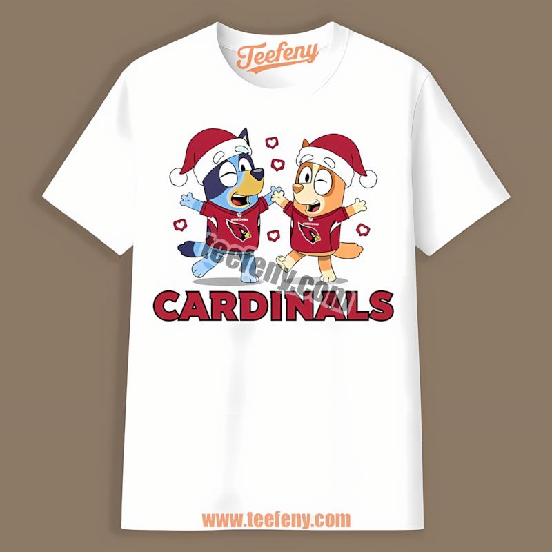 Arizona Cardinals Bluey Bingo Christmas Dancing Best Shirt