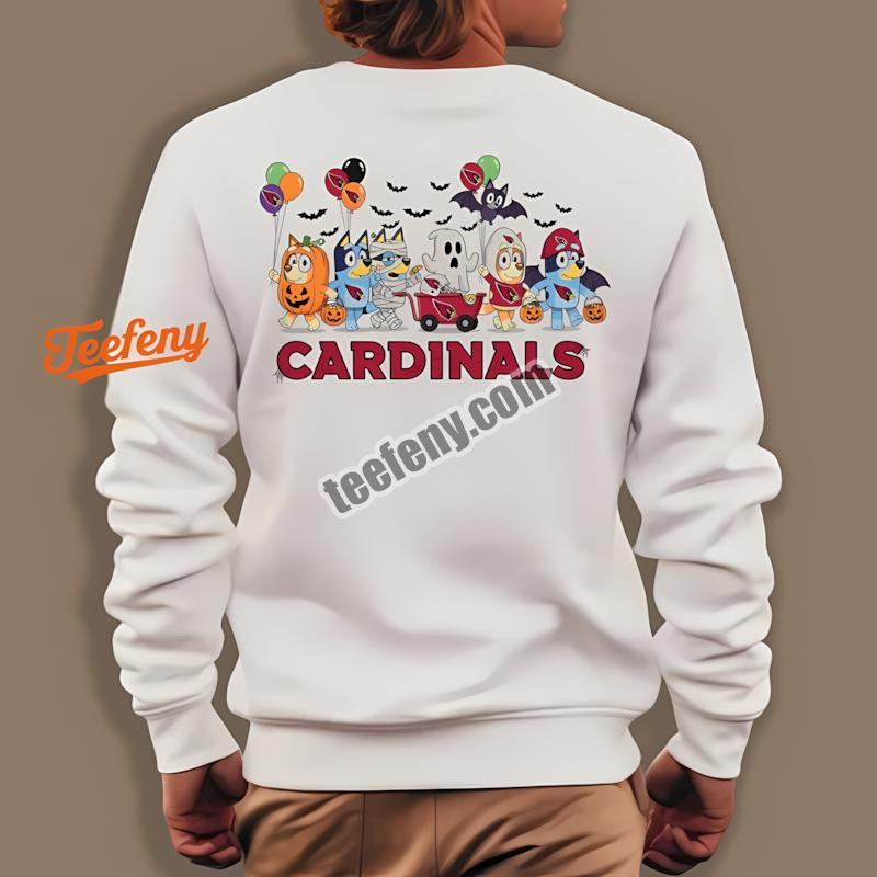 Arizona Cardinals Bluey Halloween Parade Costume Long Sleeve Arizona Cardinals Bluey Halloween Parade Costume Long Sleeve