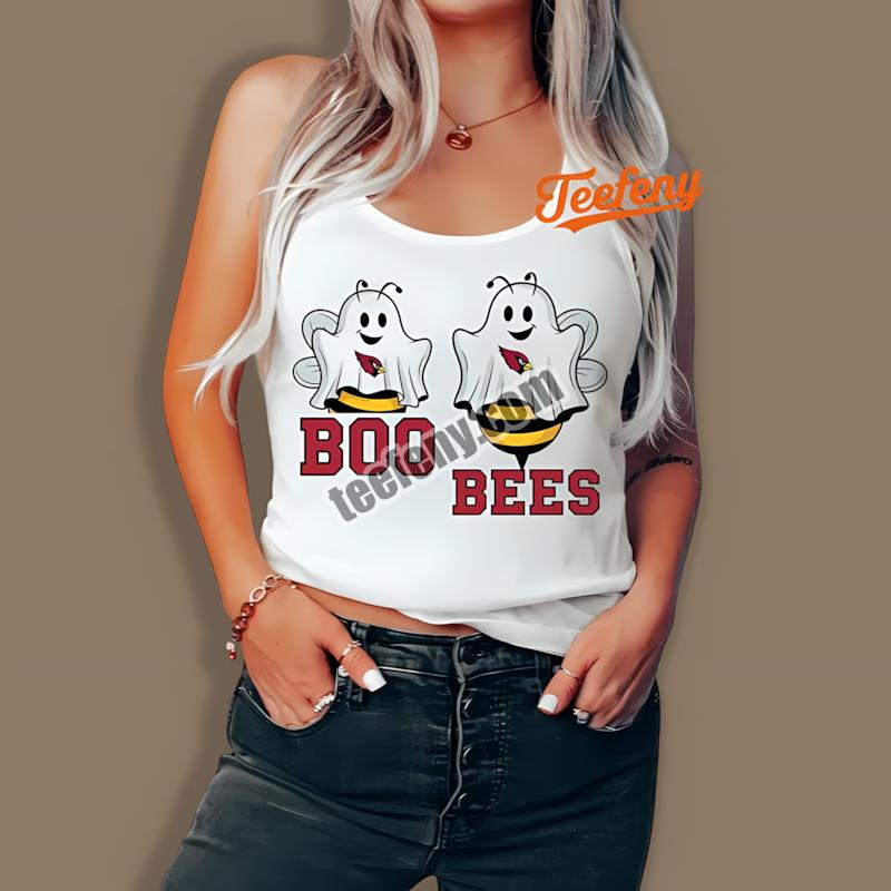 Arizona Cardinals Boo Bees Halloween Printed Tanktop Arizona Cardinals Boo Bees Halloween Printed Tanktop
