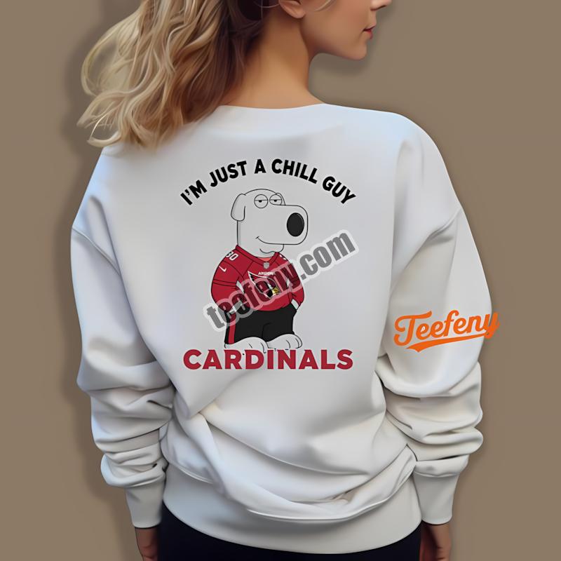 Arizona Cardinals Brian Griffin Chill Guy Printed Long Sleeve Arizona Cardinals Brian Griffin Chill Guy Printed Long Sleeve
