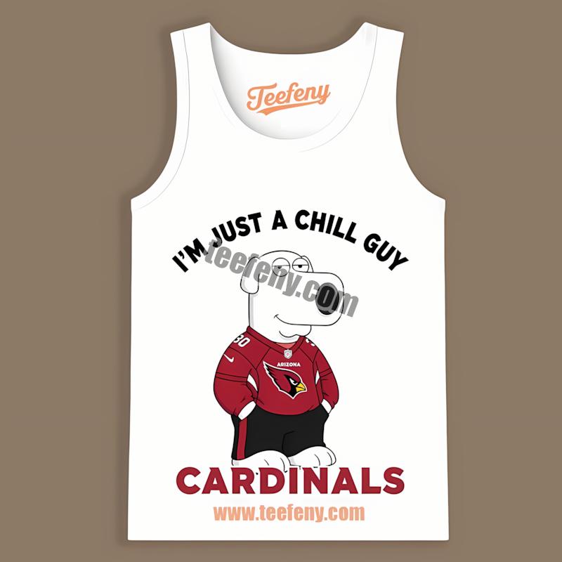 Arizona Cardinals Brian Griffin Chill Guy Printed Tanktop Arizona Cardinals Brian Griffin Chill Guy Printed Tanktop