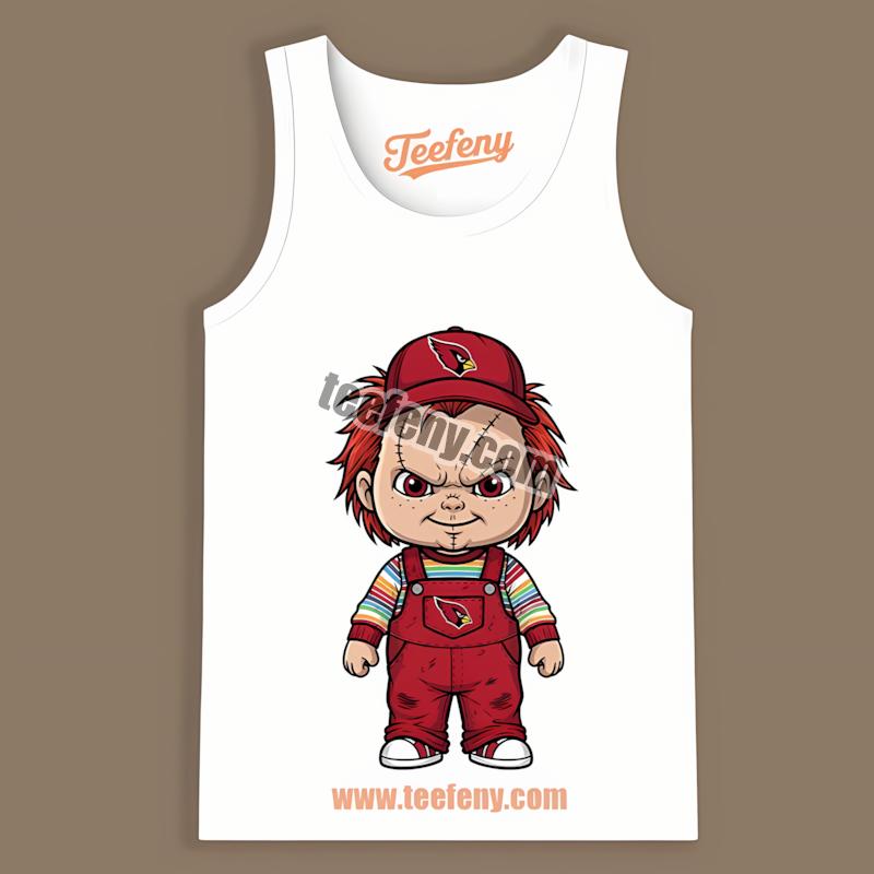 Arizona Cardinals Chucky Killer Halloween Graphic Tanktop Arizona Cardinals Chucky Killer Halloween Graphic Tanktop