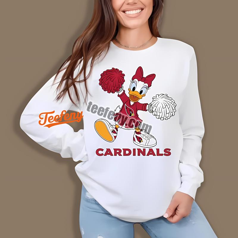 Arizona Cardinals Daisy Duck Cheerleader Best Long Sleeve Arizona Cardinals Daisy Duck Cheerleader Best Long Sleeve