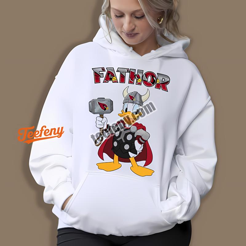 Arizona Cardinals Donald Duck Fathor All Day Hoodie Arizona Cardinals Donald Duck Fathor All Day Hoodie
