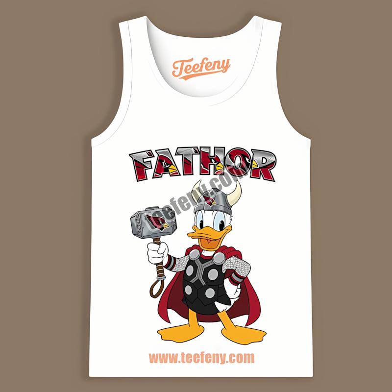 Arizona Cardinals Donald Duck Fathor All Day Tanktop Arizona Cardinals Donald Duck Fathor All Day Tanktop