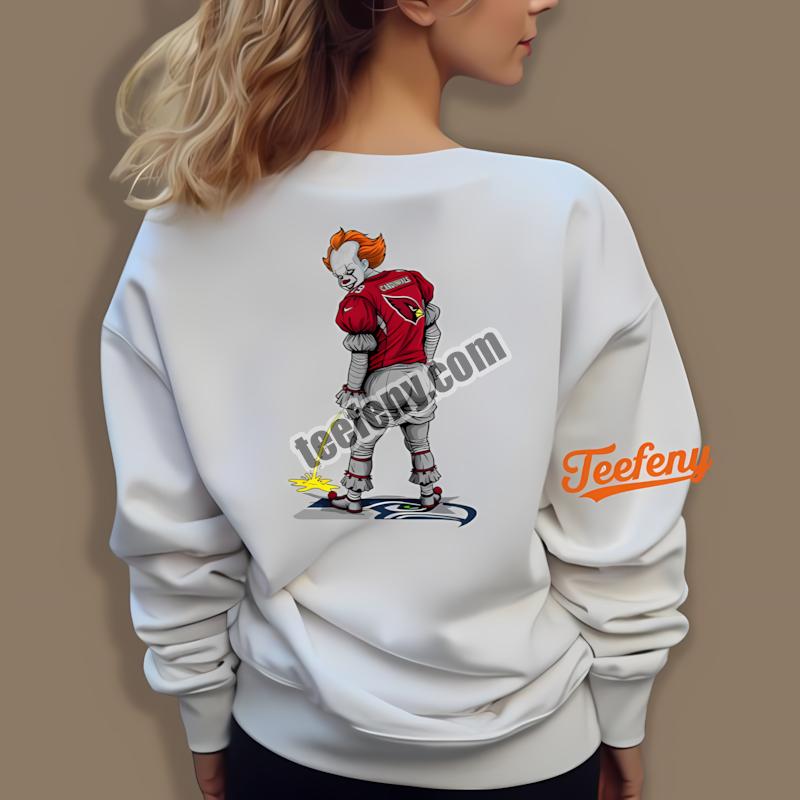 Arizona Cardinals Halloween Pennywise Seahawks Rivalry Long Sleeve Arizona Cardinals Halloween Pennywise Seahawks Rivalry Long Sleeve