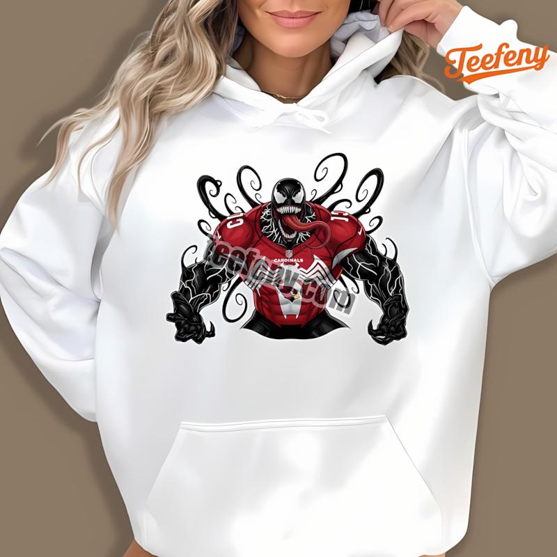 Arizona Cardinals Halloween Venom Adults Hoodie Arizona Cardinals Halloween Venom Adults Hoodie