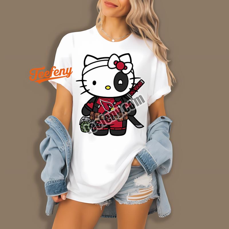 Arizona Cardinals Hello Kitty Deadpool All Day Shirt