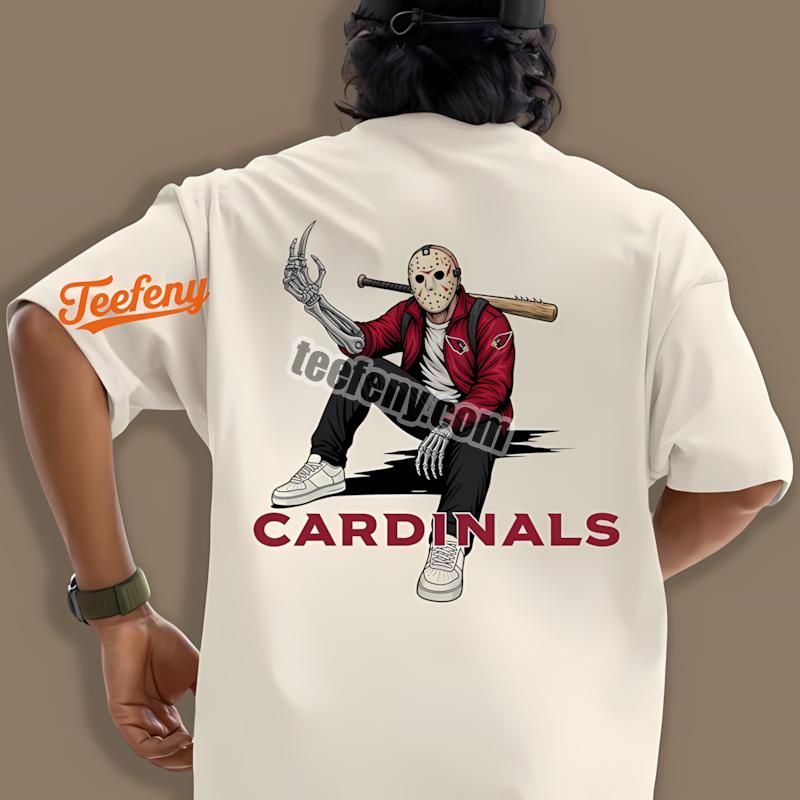 Arizona Cardinals Jason Voorhees Street Halloween Adults Shirt