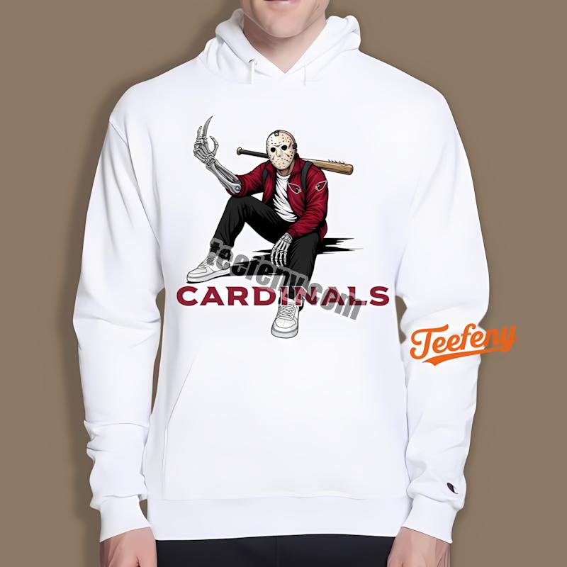 Arizona Cardinals Jason Voorhees Street Halloween Adults Hoodie Arizona Cardinals Jason Voorhees Street Halloween Adults Hoodie