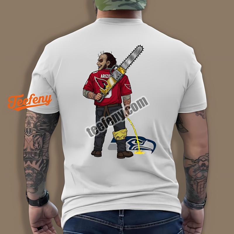 Arizona Cardinals Leatherface Seahawks Rivalry Graphic Shirt