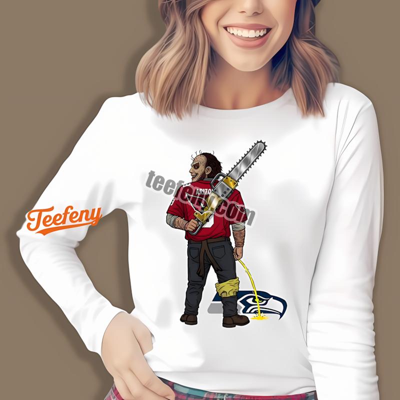 Arizona Cardinals Leatherface Seahawks Rivalry Graphic Long Sleeve Arizona Cardinals Leatherface Seahawks Rivalry Graphic Long Sleeve