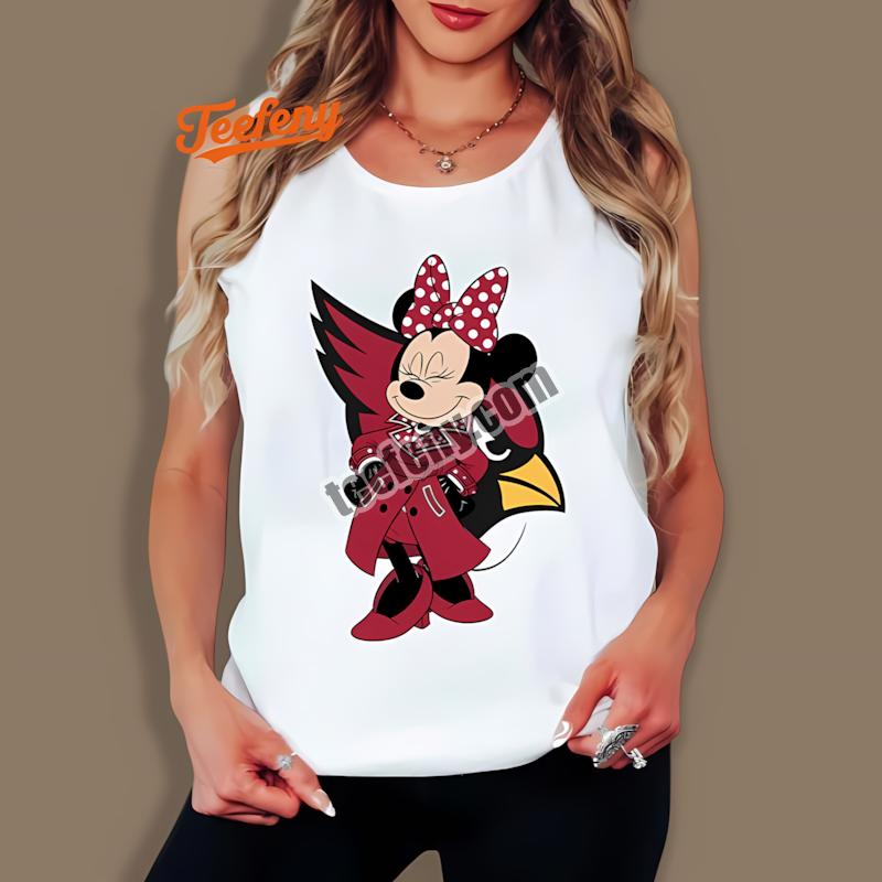 Arizona Cardinals Minnie Mouse Logo Fashion Tanktop Arizona Cardinals Minnie Mouse Logo Fashion Tanktop