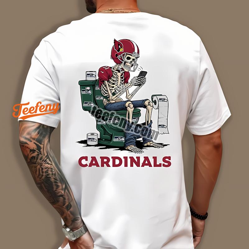 Arizona Cardinals Skeleton Toilet Seahawks Rivalry Shirt