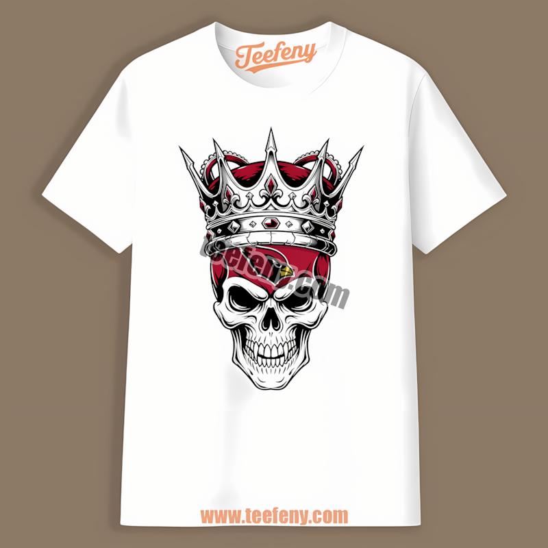 Arizona Cardinals Skull Crown Dark Grunge Best Shirt
