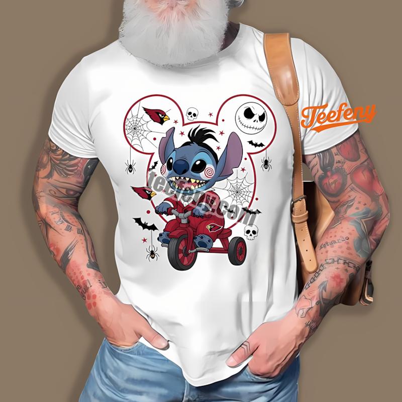Arizona Cardinals Stitch Saw Halloween Classic Shirt
