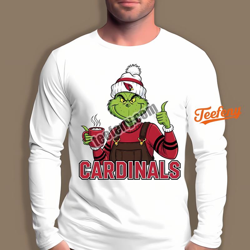 Arizona Cardinals The Grinch Winter Hot Cocoa Holiday Long Sleeve Arizona Cardinals The Grinch Winter Hot Cocoa Holiday Long Sleeve