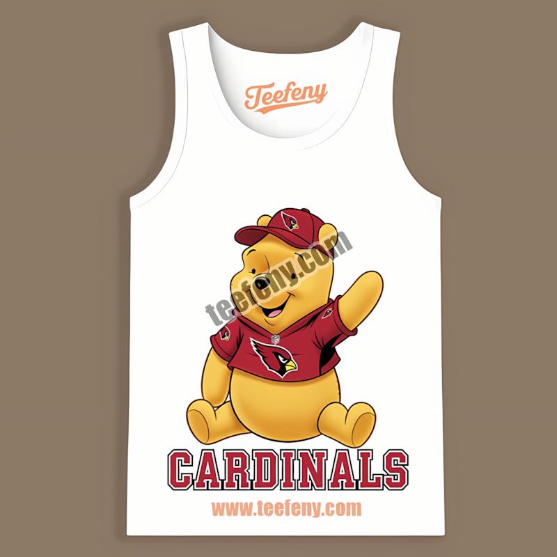 Arizona Cardinals Winnie The Pooh Football Team Spirit Tanktop Arizona Cardinals Winnie The Pooh Football Team Spirit Tanktop